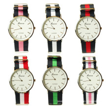 china supplier wholesale 6colors Nylon fabric men wristwatch Wathes for men